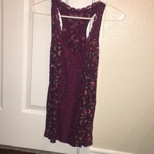 Floral/lace tank top!